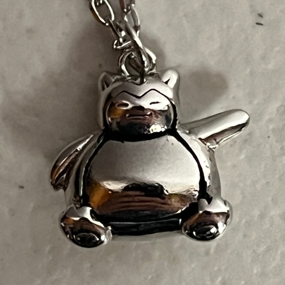 Snorlax Pokemon Charm Pendant Necklace Anime Chain Jewelry Pokie - Picture 1 of 11